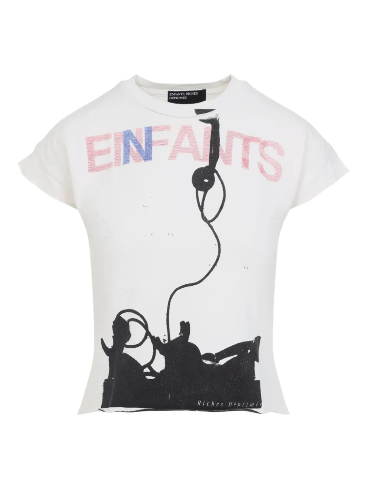 Хлопковая футболка Enfants Riches Déprimés с графическим принтом, белый
Хлопковая футболка Enfants Riches Déprimés с графическим принтом, белый