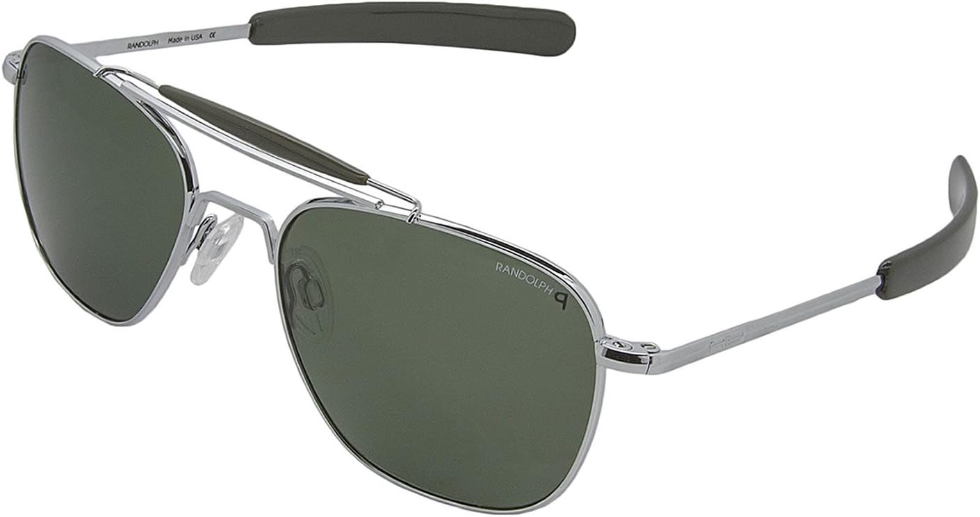 Солнцезащитные очки-авиаторы Randolph Eyewear для мужчин и женщин – модель Aviator II (неполяризованные и поляризованные), защита от УФ-излучения с 23-каратным золотом Randolph Engineering, Bright Chrome / Agx Green
Солнцезащитные очки-авиаторы Randolph Eyewear для мужчин и женщин – модель Aviator II (неполяризованные и поляризованные), защита от УФ-излучения с 23-каратным золотом Randolph Engineering, Bright Chrome / Agx Green
