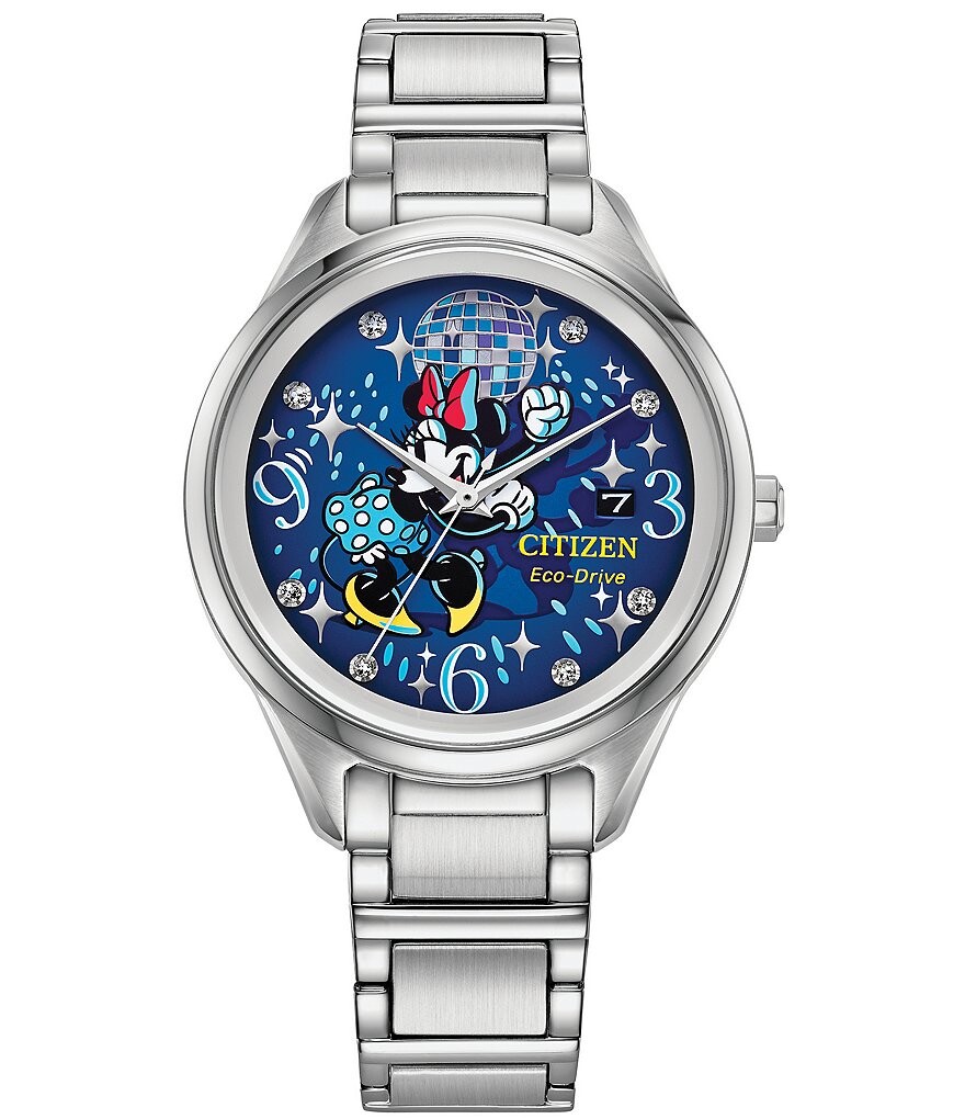 Женские часы Citizen Disney Collection «Танцующая Минни» с тремя стрелками и браслетом из нержавеющей стали
Женские часы Citizen Disney Collection «Танцующая Минни» с тремя стрелками и браслетом из нержавеющей стали