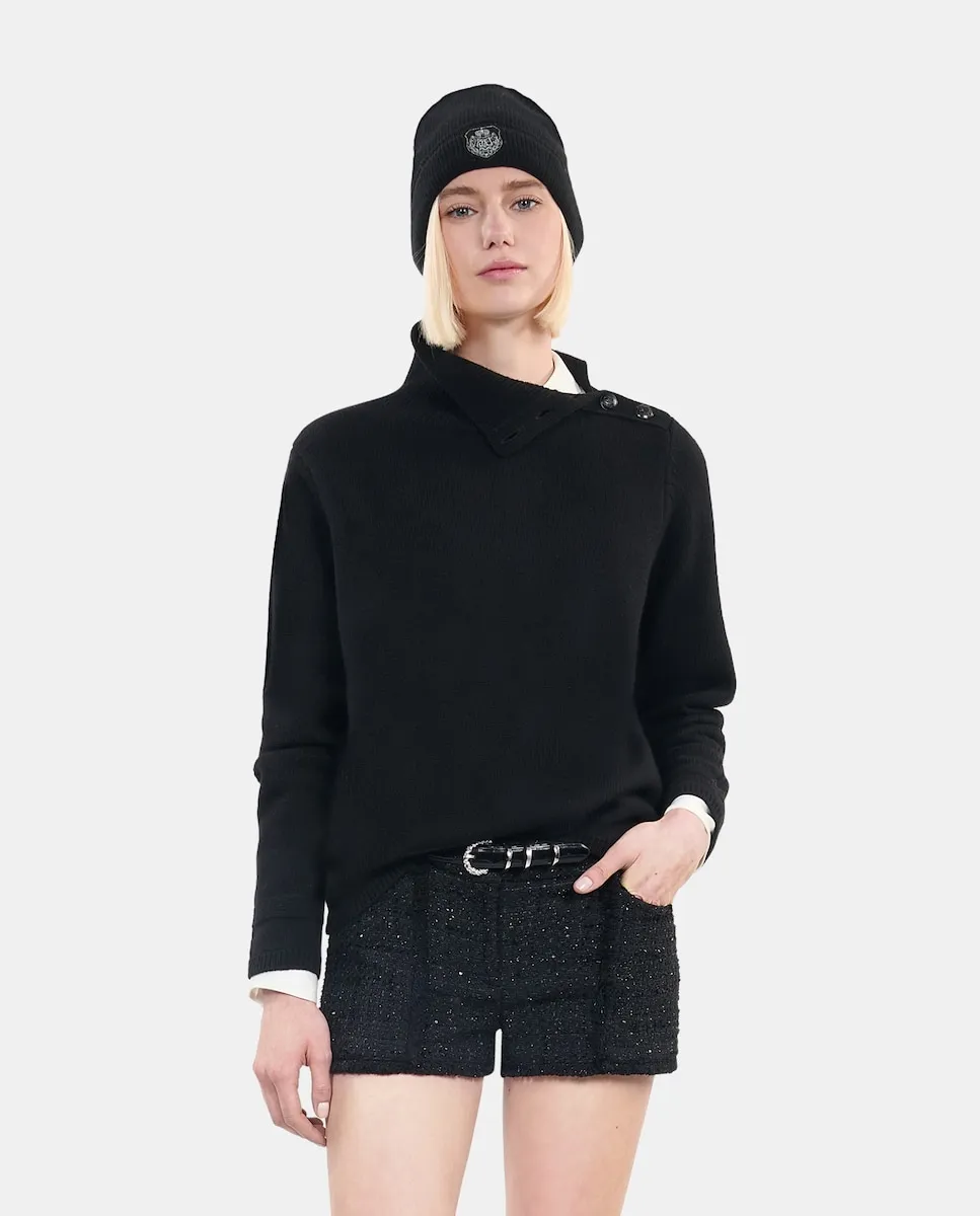 Женский шерстяной свитер на пуговицах The Kooples, черный
Женский шерстяной свитер на пуговицах The Kooples, черный