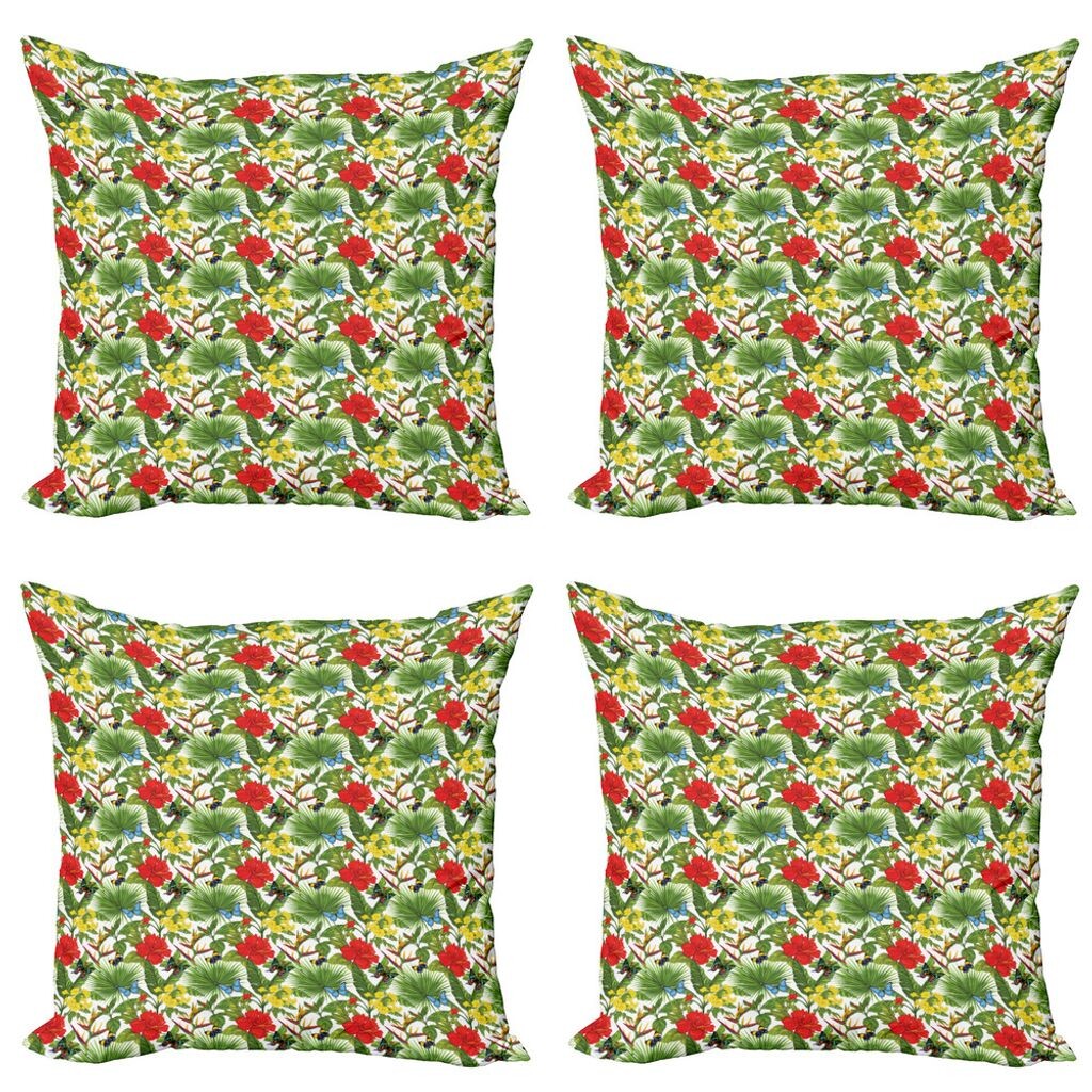 ABAKUHAUS Комплект экзотических чехлов для подушек (4 предмета), Happy Hibiscus Butterfly, современная двусторонняя цифровая печать, 60 см x 60 см, разноцветный оливково-зеленый
ABAKUHAUS Комплект экзотических чехлов для подушек (4 предмета), Happy Hibiscus Butterfly, современная двусторонняя цифровая печать, 60 см x 60 см, разноцветный оливково-зеленый