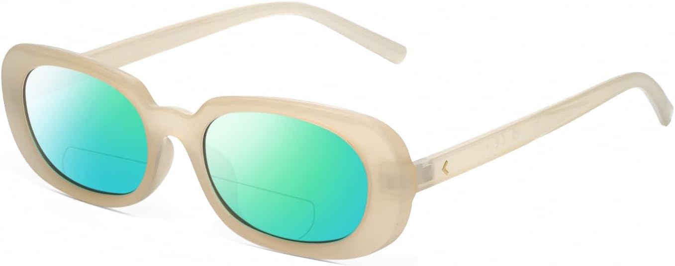 Солнцезащитные очки для чтения Calabria K+K VANESSA овальной формы с поляризованными линзами и бифокальной оправой, модные дизайнерские очки для чтения с бифокальными линзами, Milky Beige Crystal/Green Mirror Lens
Солнцезащитные очки для чтения Calabria K+K VANESSA овальной формы с поляризованными линзами и бифокальной оправой, модные дизайнерские очки для чтения с бифокальными линзами, Milky Beige Crystal/Green Mirror Lens