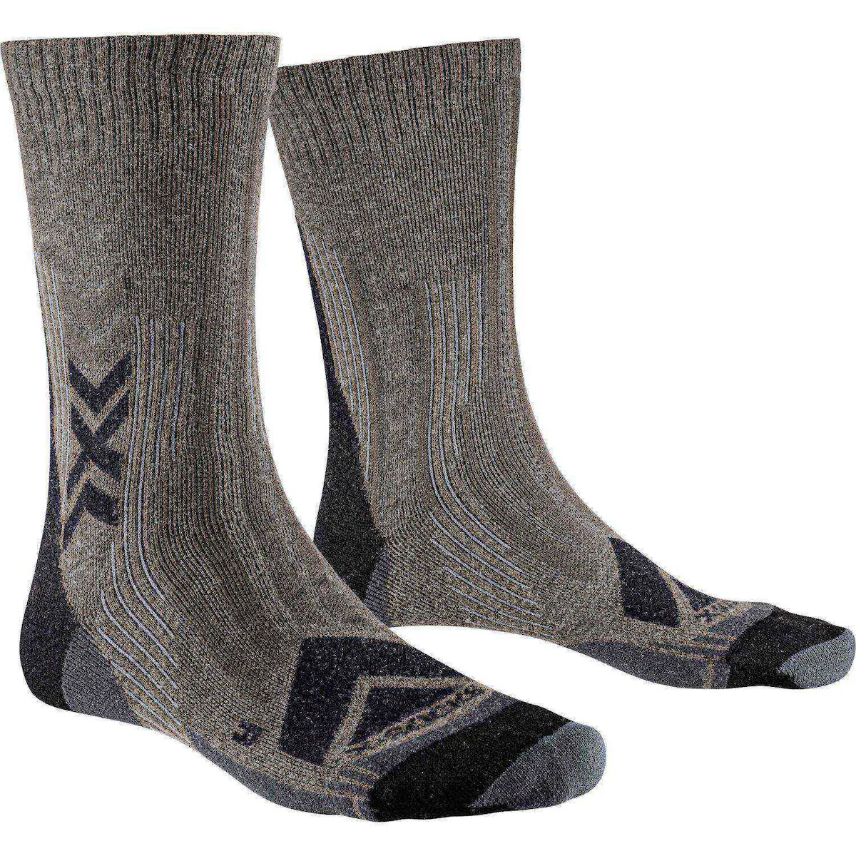 Носки для походов унисекс PERFORM MERINO CREW X-Socks, коричневый 
Носки для походов унисекс PERFORM MERINO CREW X-Socks, коричневый