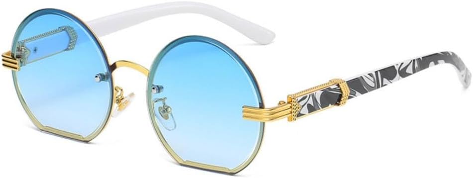 Винтажные солнцезащитные очки неправильной формы круглой формы с градиентным переходом цвета для женщин, в стиле стимпанк, разноцветные, с защитой от УФ-излучения UV400 MTZJH, Blue
Винтажные солнцезащитные очки неправильной формы круглой формы с градиентным переходом цвета для женщин, в стиле стимпанк, разноцветные, с защитой от УФ-излучения UV400 MTZJH, Blue
