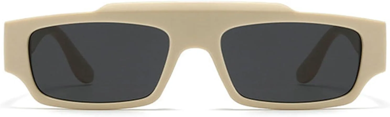 Солнцезащитные очки Willochra Small Flat top 90s Cool Narrow для женщин и мужчин, футуристические прямоугольные панк-очки, черные, с защитой от УФ-излучения UV400, C3
Солнцезащитные очки Willochra Small Flat top 90s Cool Narrow для женщин и мужчин, футуристические прямоугольные панк-очки, черные, с защитой от УФ-излучения UV400, C3
