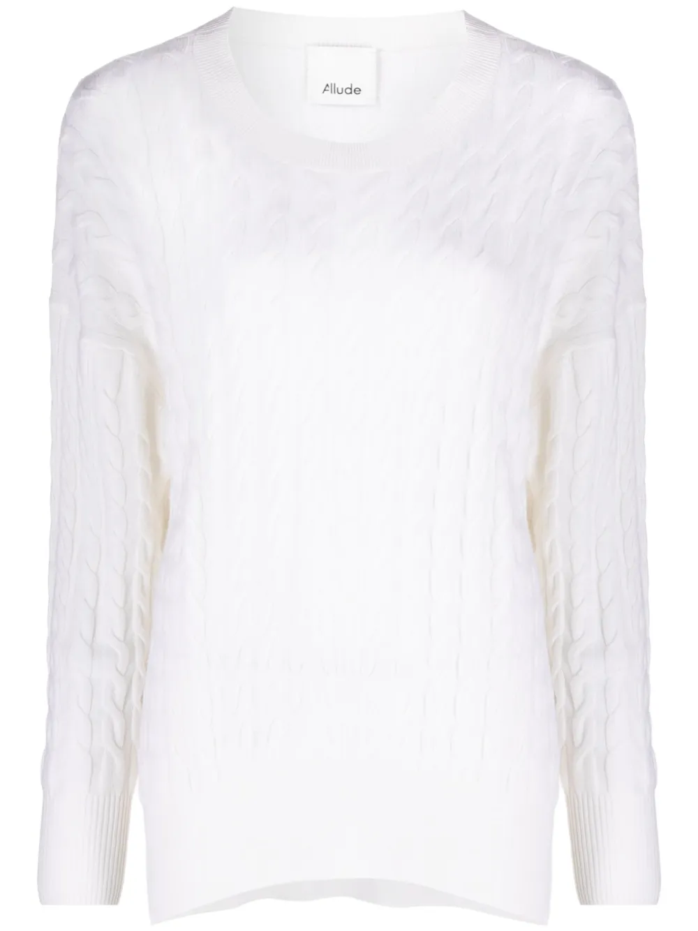 Джемпер фактурной вязки ALLUDE, белый
Джемпер фактурной вязки ALLUDE, белый