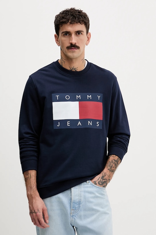 Хлопковая толстовка Tommy Jeans, темно-синий
Хлопковая толстовка Tommy Jeans, темно-синий