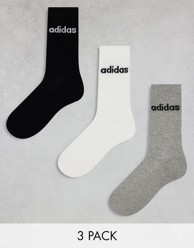 Adidas Originals — комплект из 3 пар носков средней длины белого, серого и черного цветов
Adidas Originals — комплект из 3 пар носков средней длины белого, серого и черного цветов