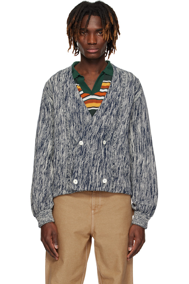 Двубортный кардиган Bode, синий
Двубортный кардиган Bode, синий