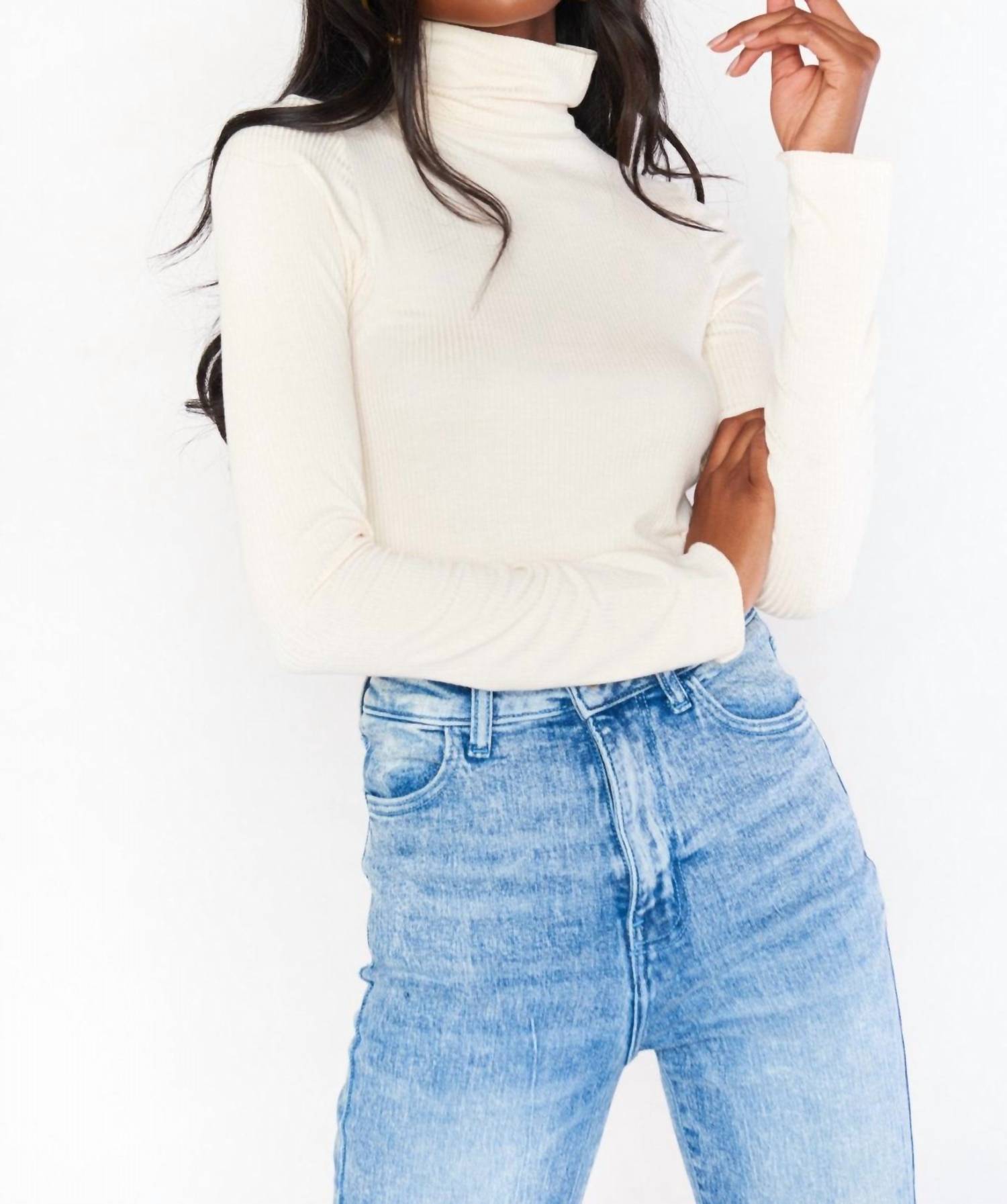 Водолазка Danica из кремового ребристой вязки Show Me Your Mumu
Водолазка Danica из кремового ребристой вязки Show Me Your Mumu