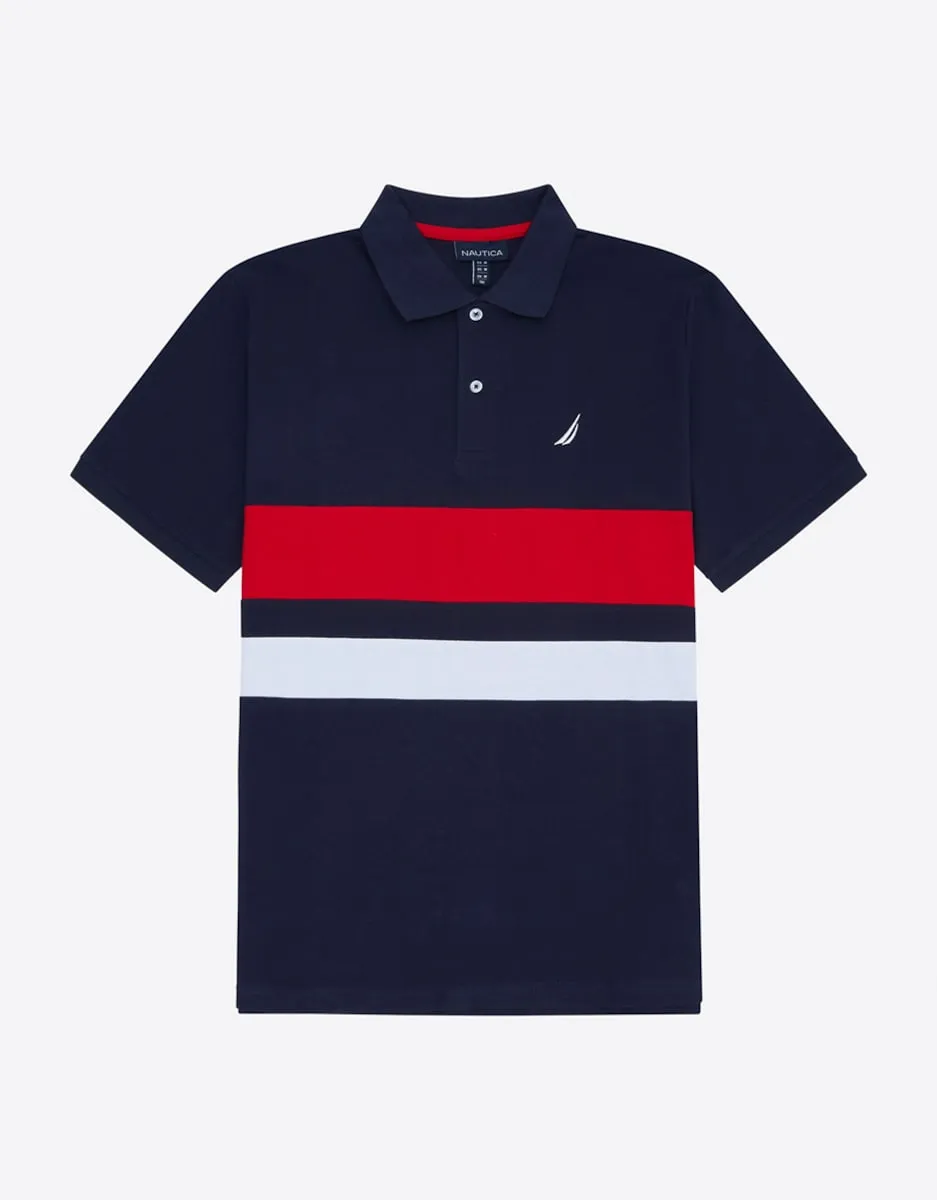 Мужская классическая рубашка поло с коротким рукавом Nautica, тёмно-синий
Мужская классическая рубашка поло с коротким рукавом Nautica, тёмно-синий