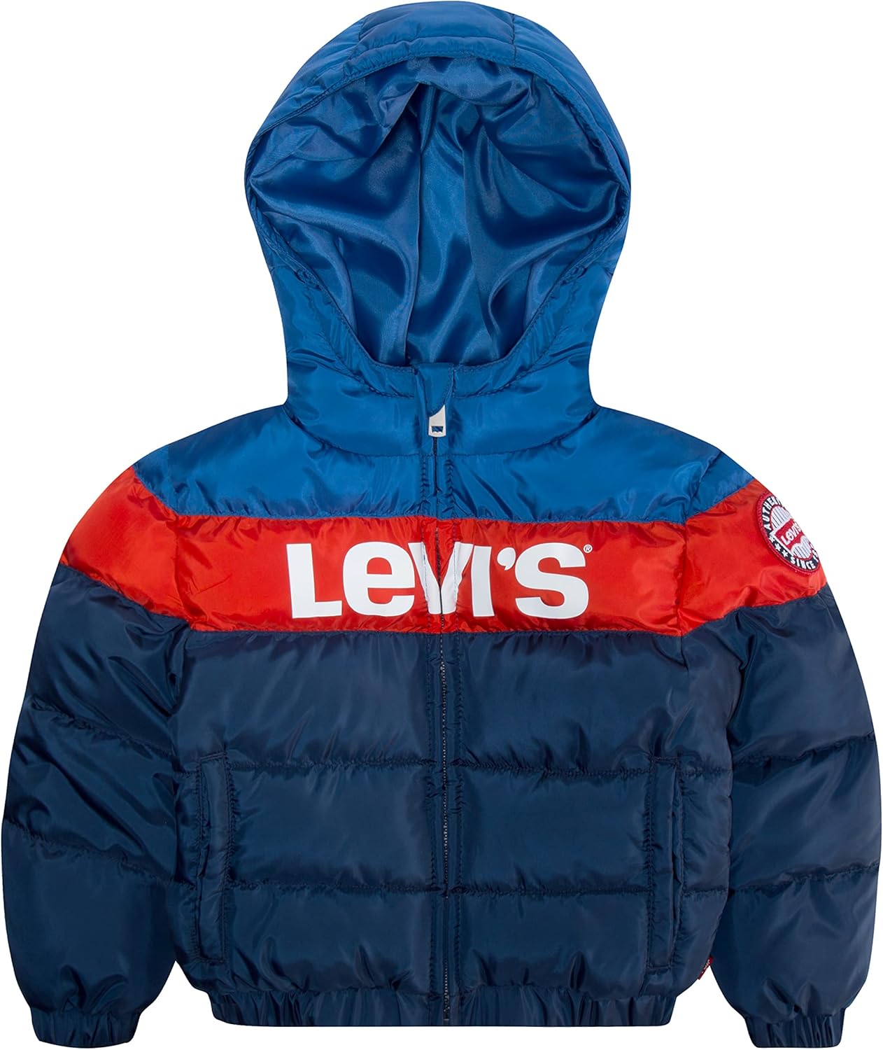 Большая стеганая куртка Levi's для мальчиков, Dress Blues/Red/White
Большая стеганая куртка Levi's для мальчиков, Dress Blues/Red/White