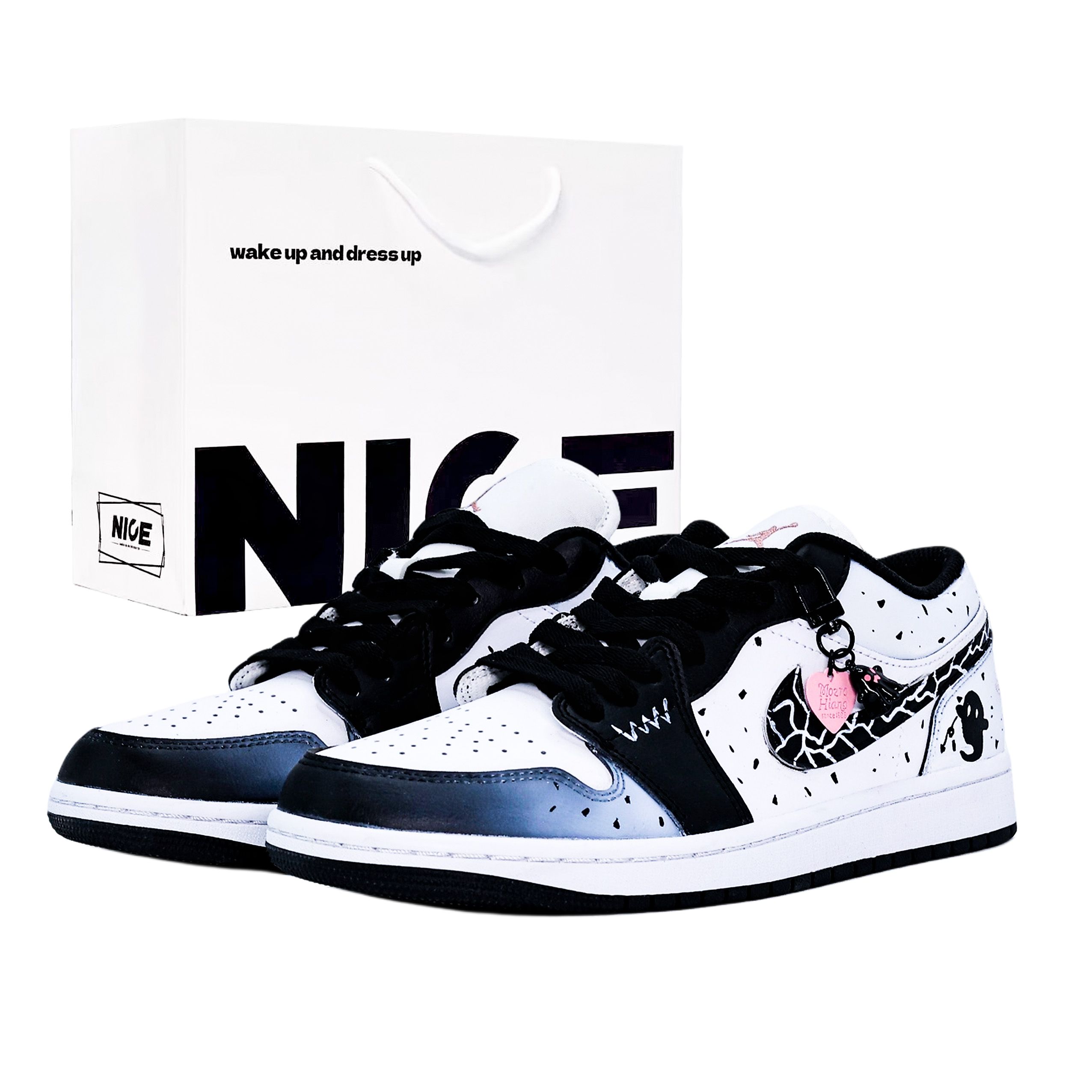 Jordan Кроссовки Air 1 Abrasion Resistant Vintage Basketball Shoes Unisex Black White Pink
Jordan Кроссовки Air 1 Abrasion Resistant Vintage Basketball Shoes Unisex Black White Pink