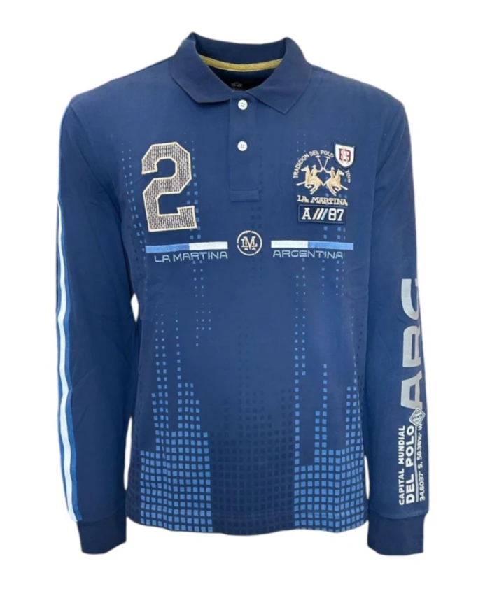 Синяя рубашка-поло zmp605js00507017 La Martina, синий
Синяя рубашка-поло zmp605js00507017 La Martina, синий