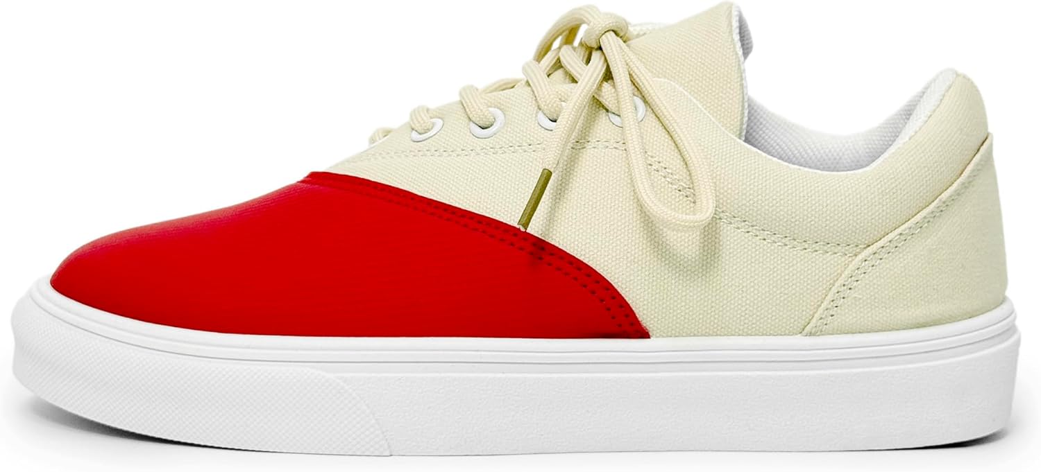 Мужские кеды из канвы с классической шнуровкой для прогулок по кампусу и городской среды Zhoupulp, красный
Мужские кеды из канвы с классической шнуровкой для прогулок по кампусу и городской среды Zhoupulp, красный