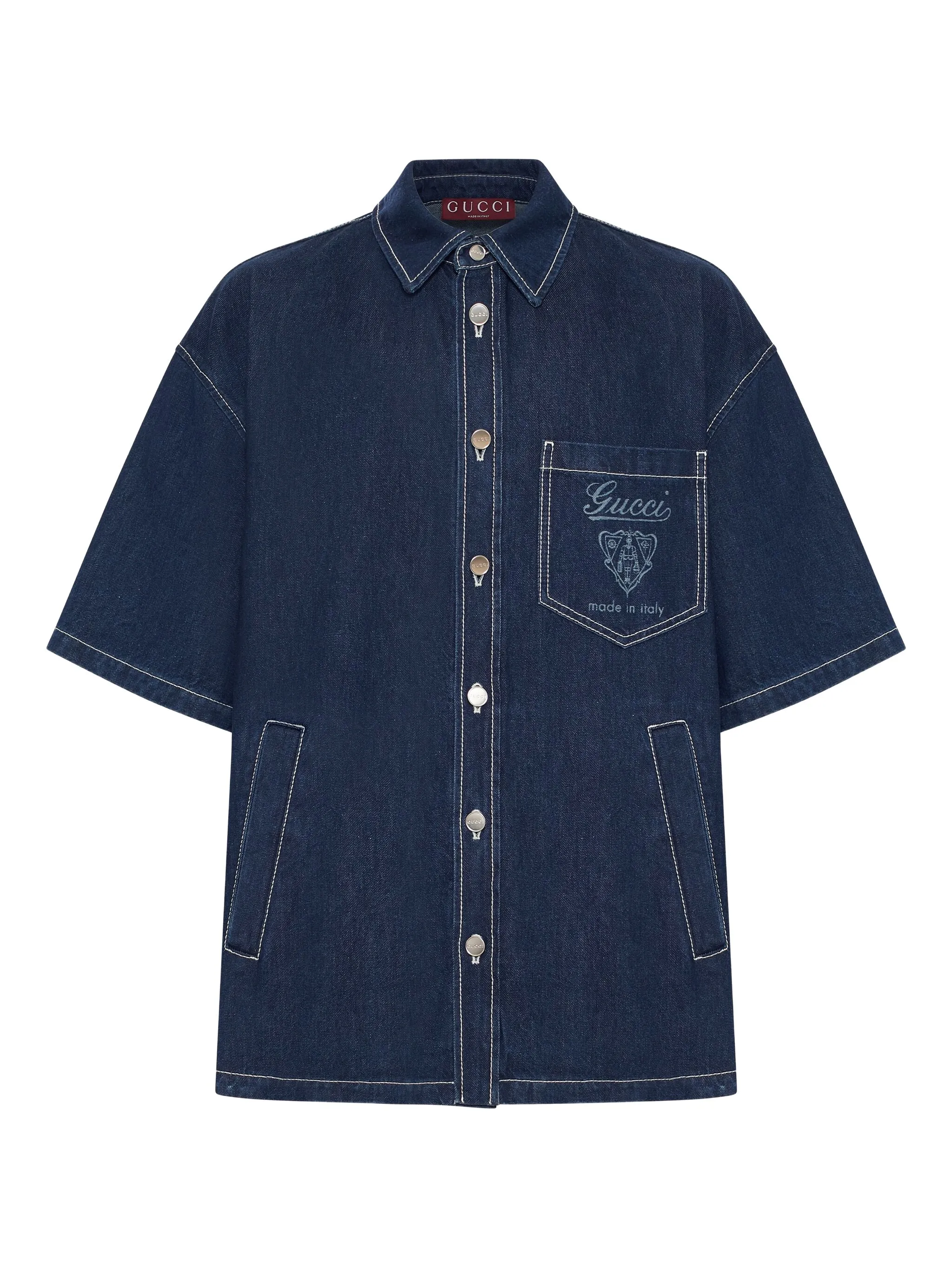 Джинсовая рубашка Gucci, индиго
Джинсовая рубашка Gucci, индиго