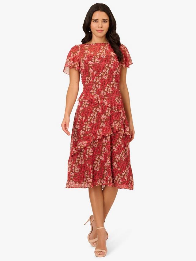 Платье из цветного креп-шифона Adrianna Papell, Mocha/Multi
Платье из цветного креп-шифона Adrianna Papell, Mocha/Multi