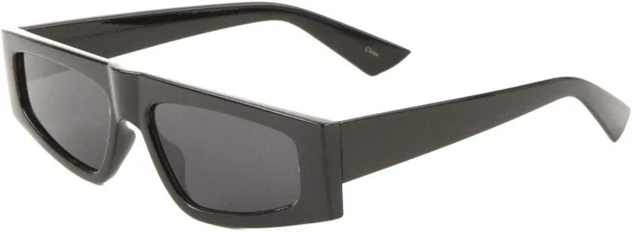 Ретро геометрические прямоугольные солнцезащитные очки с плоской верхней частью и закругленным носом, с кристаллами, цветные P6512 Sunglasses Luxe, Black
Ретро геометрические прямоугольные солнцезащитные очки с плоской верхней частью и закругленным носом, с кристаллами, цветные P6512 Sunglasses Luxe, Black