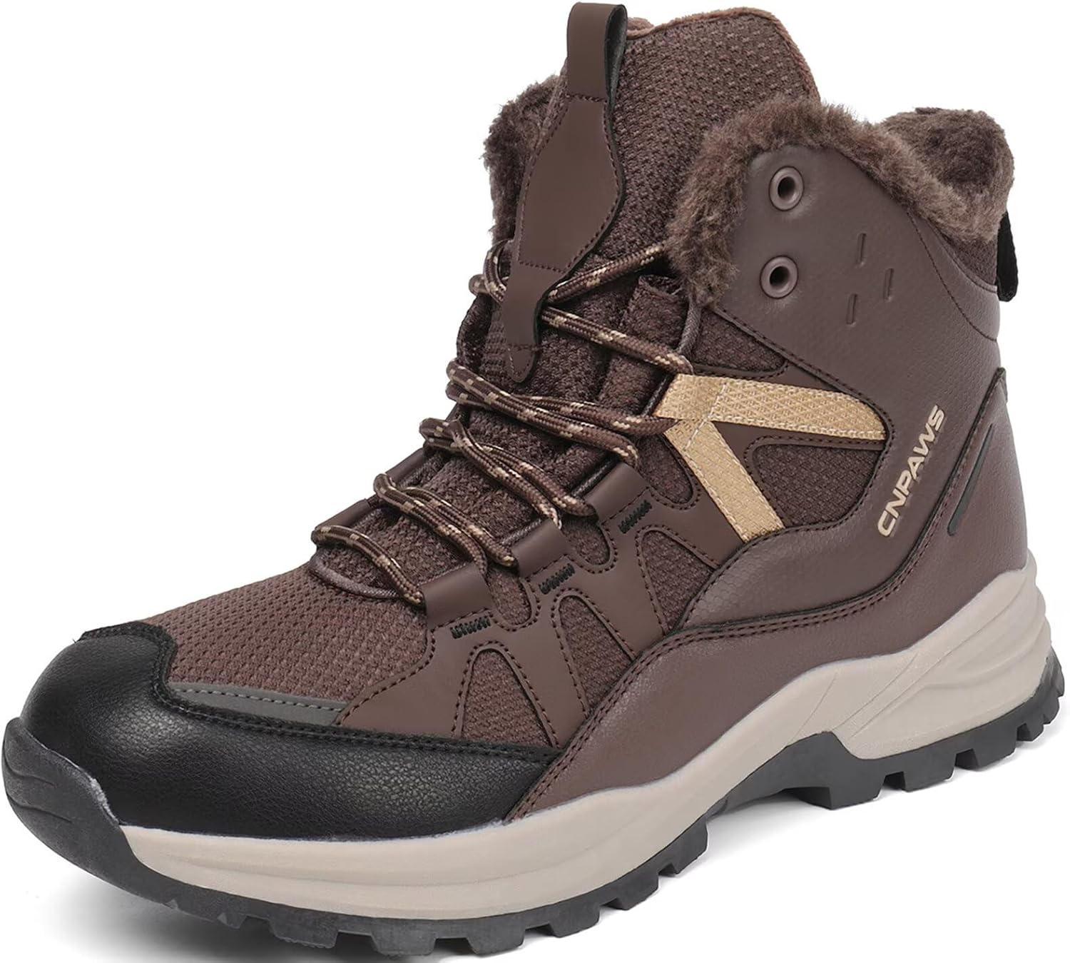 Зимние мужские снежные ботинки водонепроницаемые теплые походные туфли противоскользящие легкие дышащие комфортные трекинговые ботинки Cnpaws, темно-коричневый
Зимние мужские снежные ботинки водонепроницаемые теплые походные туфли противоскользящие легкие дышащие комфортные трекинговые ботинки Cnpaws, темно-коричневый