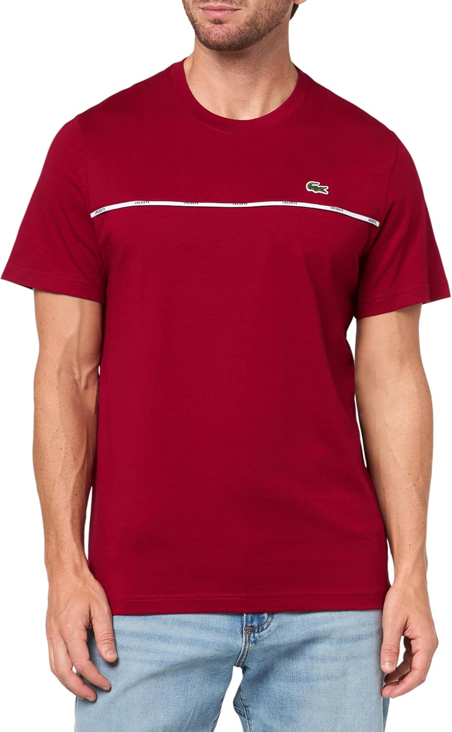 Мужская футболка Lacoste из хлопкового джерси с отделкой, Bordeaux
Мужская футболка Lacoste из хлопкового джерси с отделкой, Bordeaux