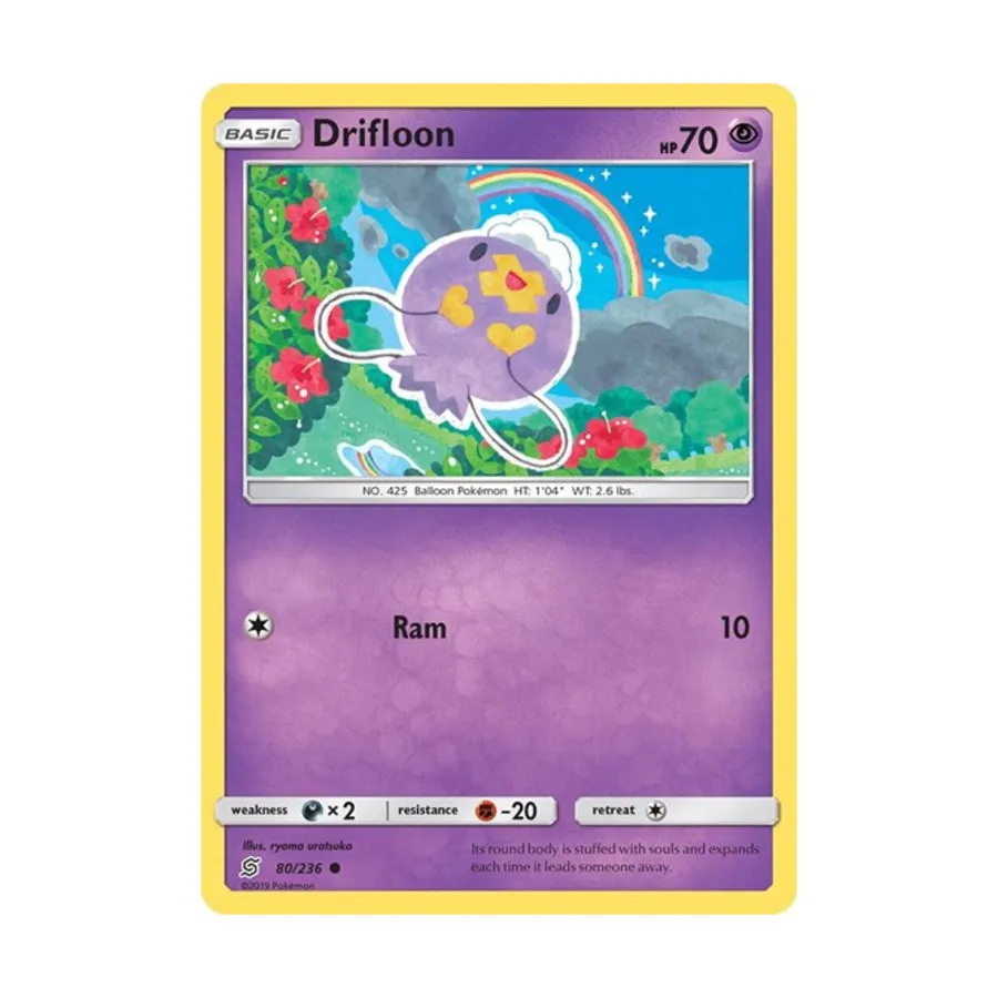CCG Дрифлун (С) #80/236, Pokemon - SM - Unified Minds - Singles
CCG Дрифлун (С) #80/236, Pokemon - SM - Unified Minds - Singles