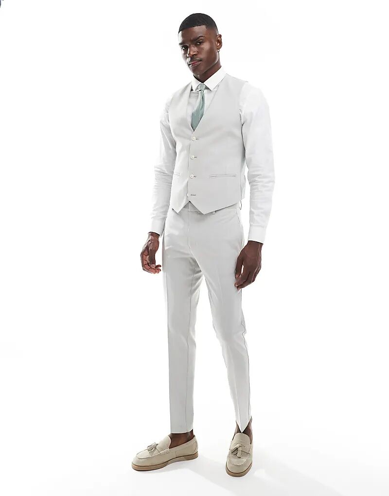 Узкие брюки ASOS DESIGN светло-серого цвета
Узкие брюки ASOS DESIGN светло-серого цвета