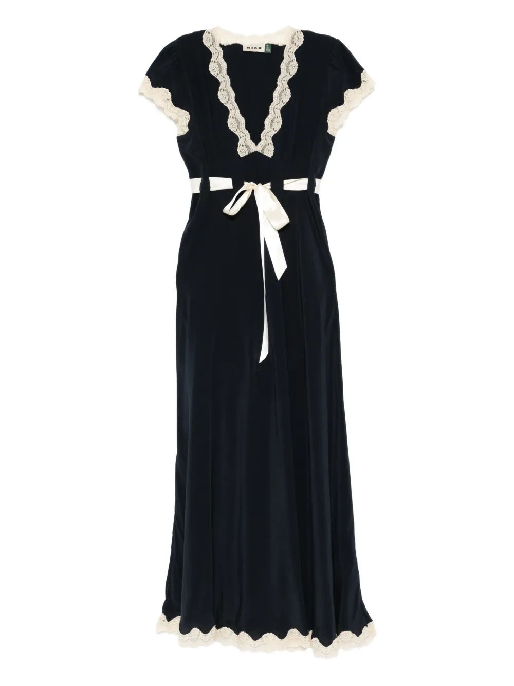 Платье миди Marlice с кружевной отделкой и завязками Rixo, синий
Платье миди Marlice с кружевной отделкой и завязками Rixo, синий