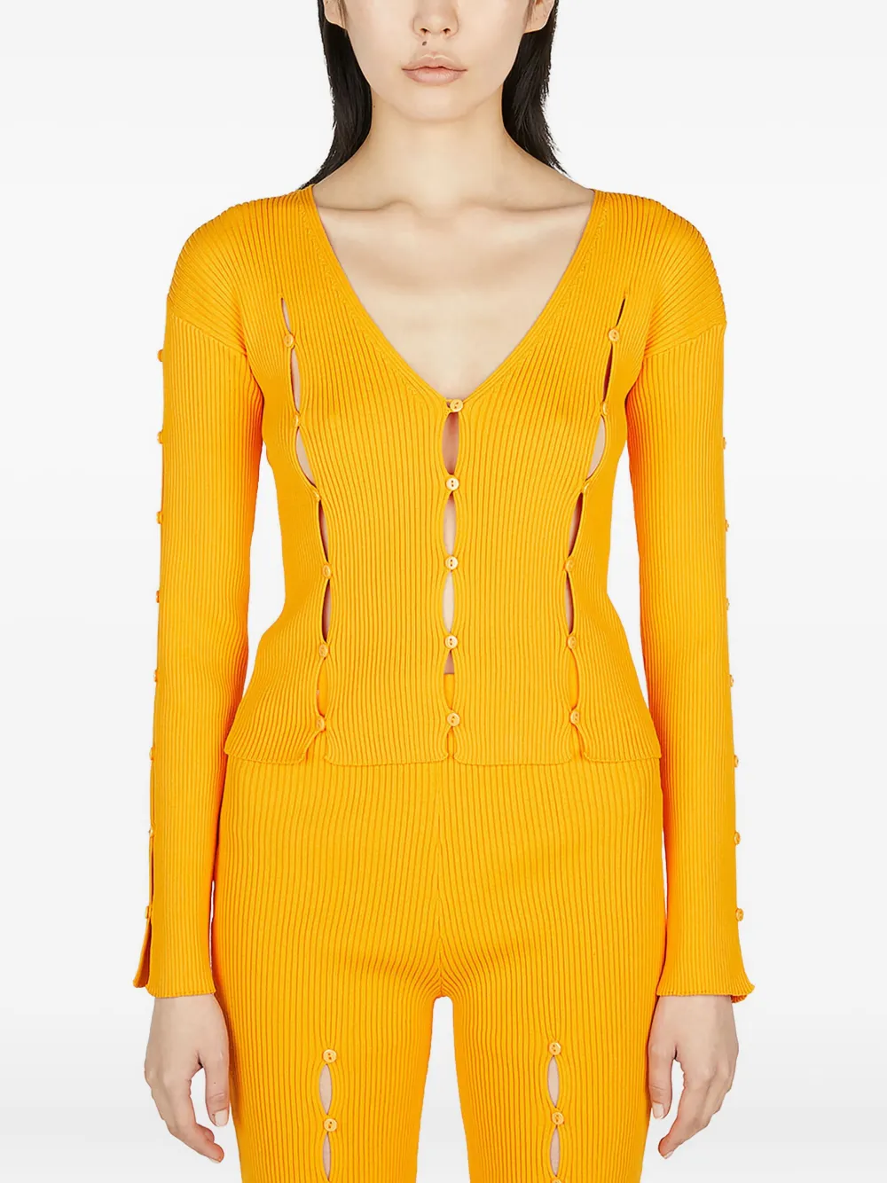 Кардиган в рубчик ESTER MANAS, оранжевый
Кардиган в рубчик ESTER MANAS, оранжевый