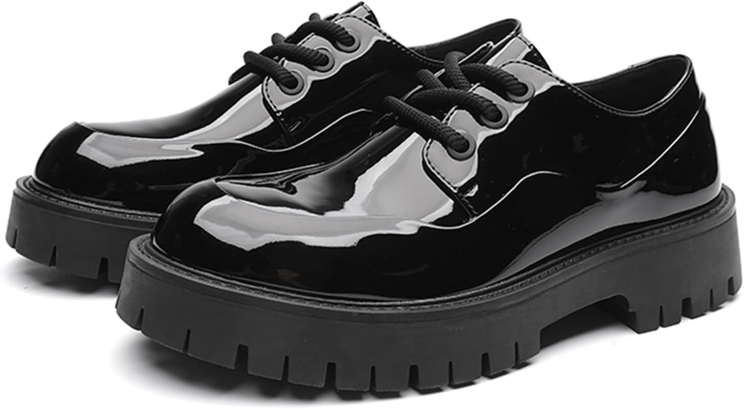 Мужские кожаные туфли-оксфорды на шнуровке с платформой, модные, с круглым носком, массивным каблуком и рифленой подошвой, дерби, создающие эффект увеличения роста, классические повседневные деловые офисные формальные туфли Engeosngt, черный
Мужские кожаные туфли-оксфорды на шнуровке с платформой, модные, с круглым носком, массивным каблуком и рифленой подошвой, дерби, создающие эффект увеличения роста, классические повседневные деловые офисные формальные туфли Engeosngt, черный