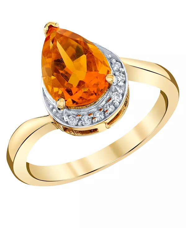 Кольцо с цитрином (1-3/4 карата) и бриллиантами из 10-каратного желтого золота Macy'S, citrine
Кольцо с цитрином (1-3/4 карата) и бриллиантами из 10-каратного желтого золота Macy'S, citrine