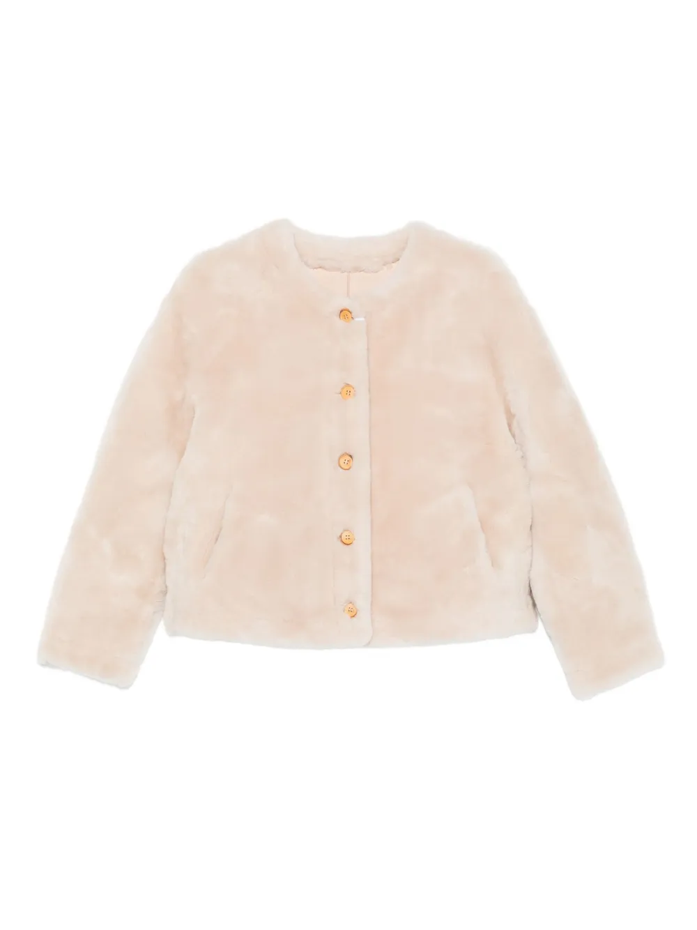 Шуба из искусственного меха на пуговицах Liska, бежевый
Шуба из искусственного меха на пуговицах Liska, бежевый