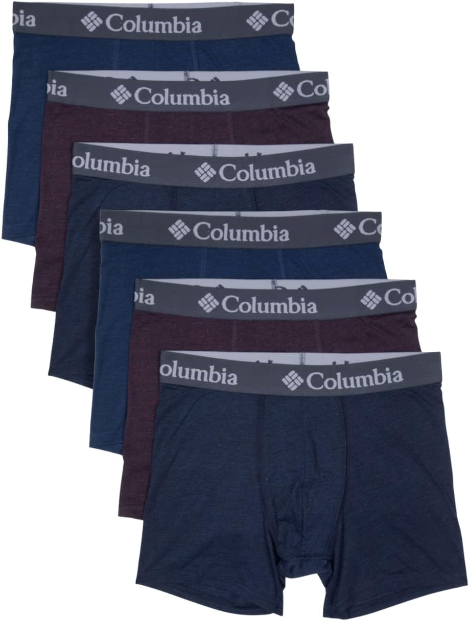 Эксклюзивные 6 пар трусов-боксеров Columbia Amazon, Dark Mountain Grey/Dark Cherry/Navy
Эксклюзивные 6 пар трусов-боксеров Columbia Amazon, Dark Mountain Grey/Dark Cherry/Navy
