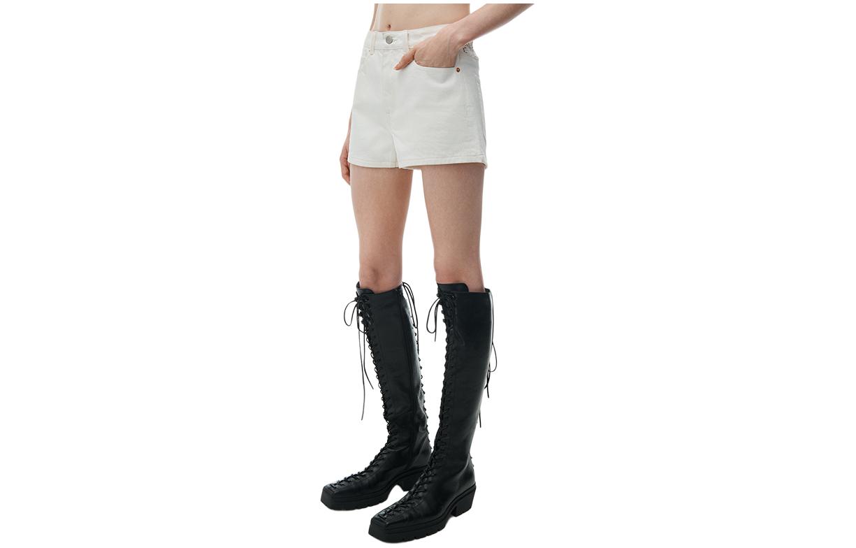 Шорты джинсовые с логотипом Alexander Wang, белый
Шорты джинсовые с логотипом Alexander Wang, белый