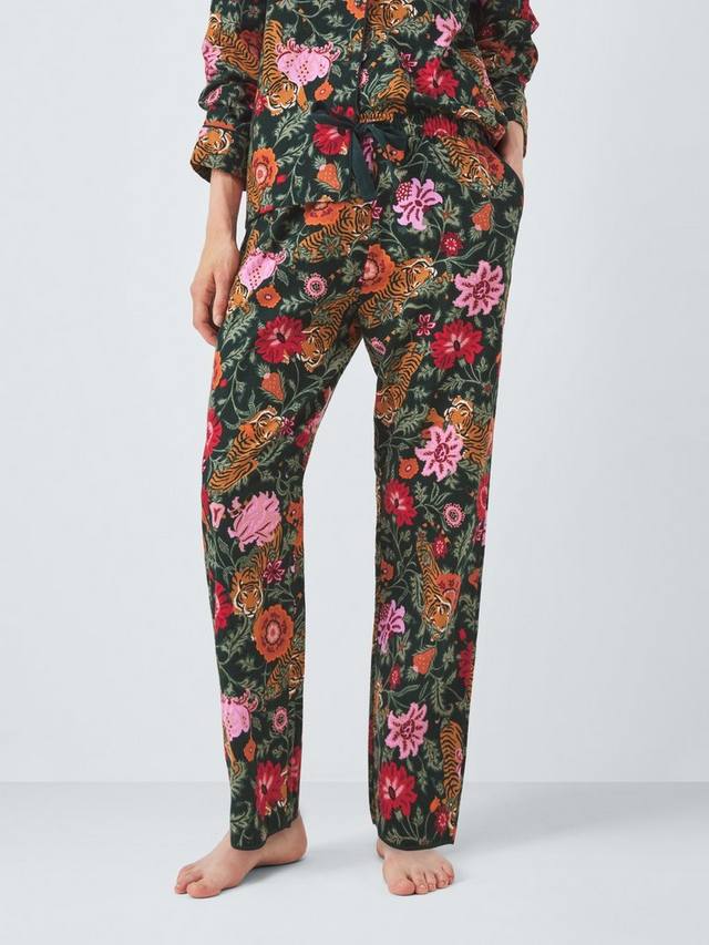 Брюки для пижамы из велюра Floral Tigers John Lewis, Green
Брюки для пижамы из велюра Floral Tigers John Lewis, Green