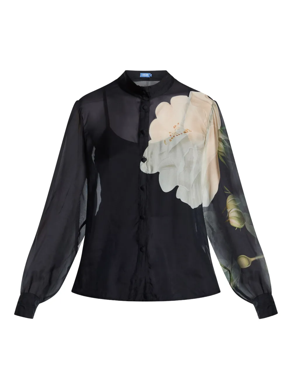 Прозрачная блузка с цветочным принтом Leo Lin, черный
Прозрачная блузка с цветочным принтом Leo Lin, черный