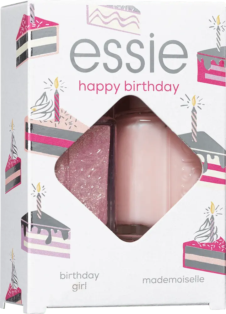 Лак для ногтей essie Nagellackset Happy Birthday, 2tlg, 1 St
Лак для ногтей essie Nagellackset Happy Birthday, 2tlg, 1 St