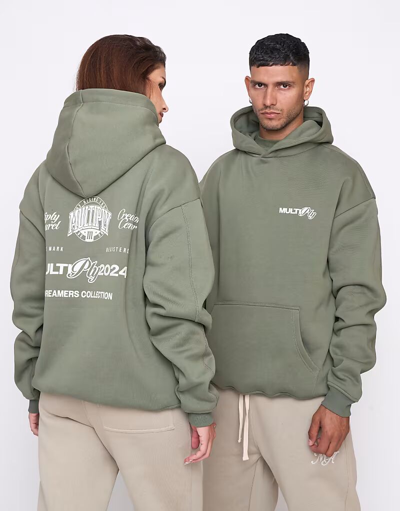 Толстовка оверсайз Multiply Apparel Match в цвете Clover Green 
Толстовка оверсайз Multiply Apparel Match в цвете Clover Green