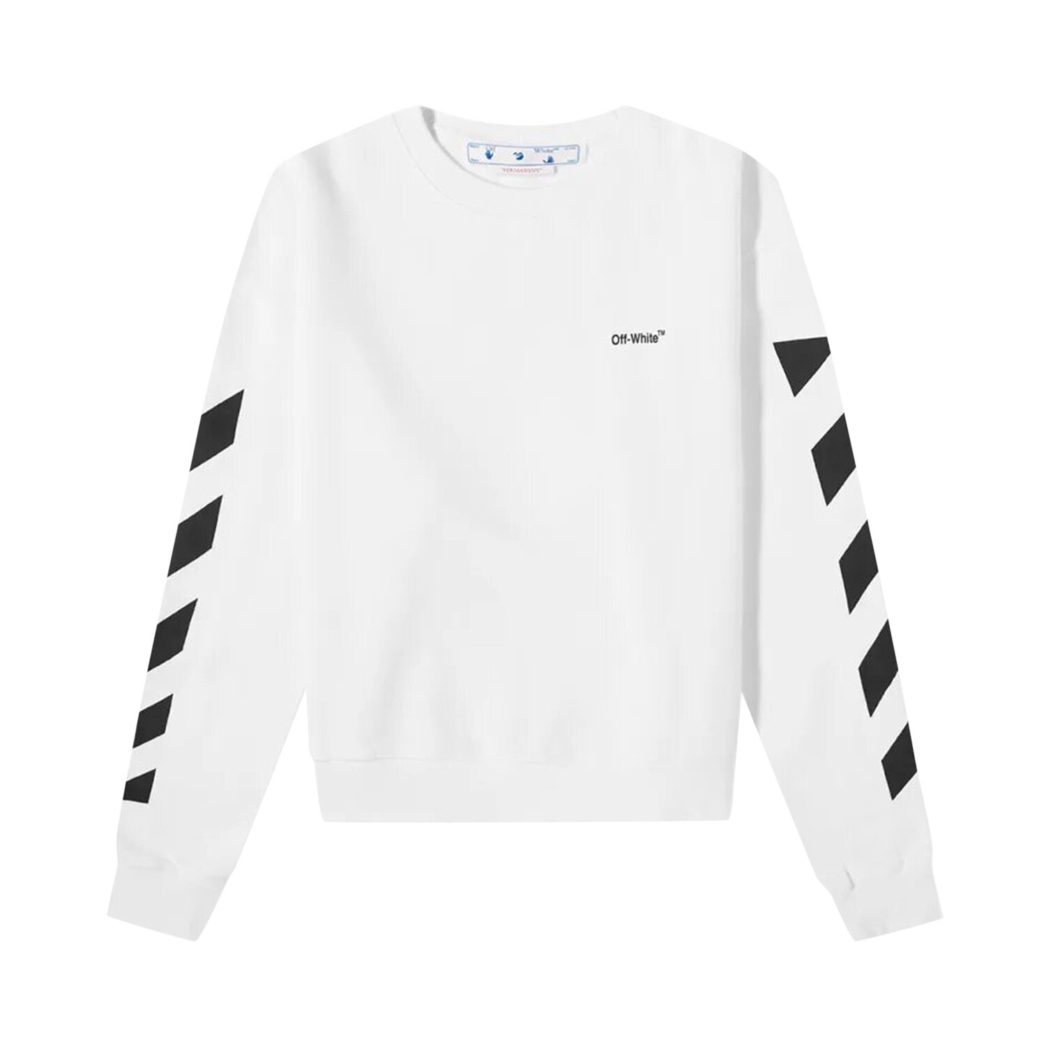 Толстовка оверсайз Off-White Diagonal Helvetica, цвет Белый 
Толстовка оверсайз Off-White Diagonal Helvetica, цвет Белый