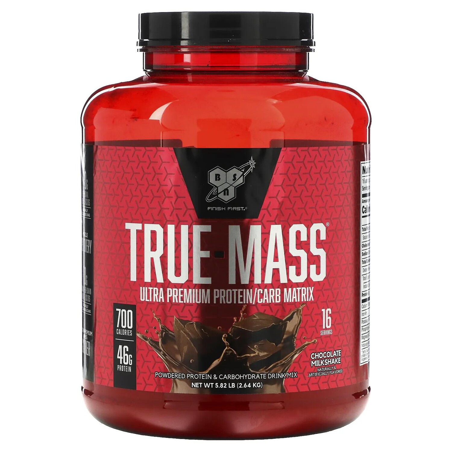 BSN Finish First True-Mass смесь для приготовления напитков из порошкового белка и углеводов шоколадный молочный коктейль 5,82 фунта (2,64 кг)
BSN Finish First True-Mass смесь для приготовления напитков из порошкового белка и углеводов шоколадный молочный коктейль 5,82 фунта (2,64 кг)