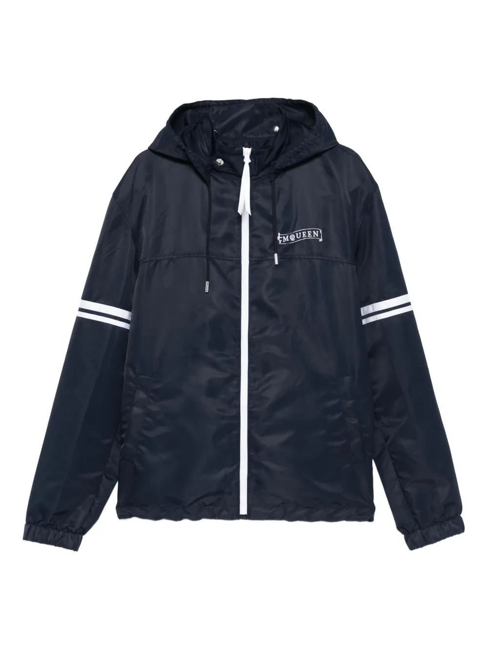 Куртка с капюшоном и полосками Alexander McQueen, синий
Куртка с капюшоном и полосками Alexander McQueen, синий