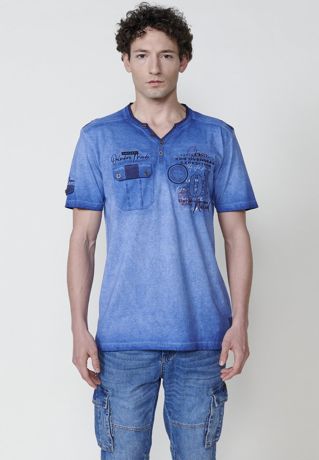 Футболка с принтом Koroshi, синий
Футболка с принтом Koroshi, синий