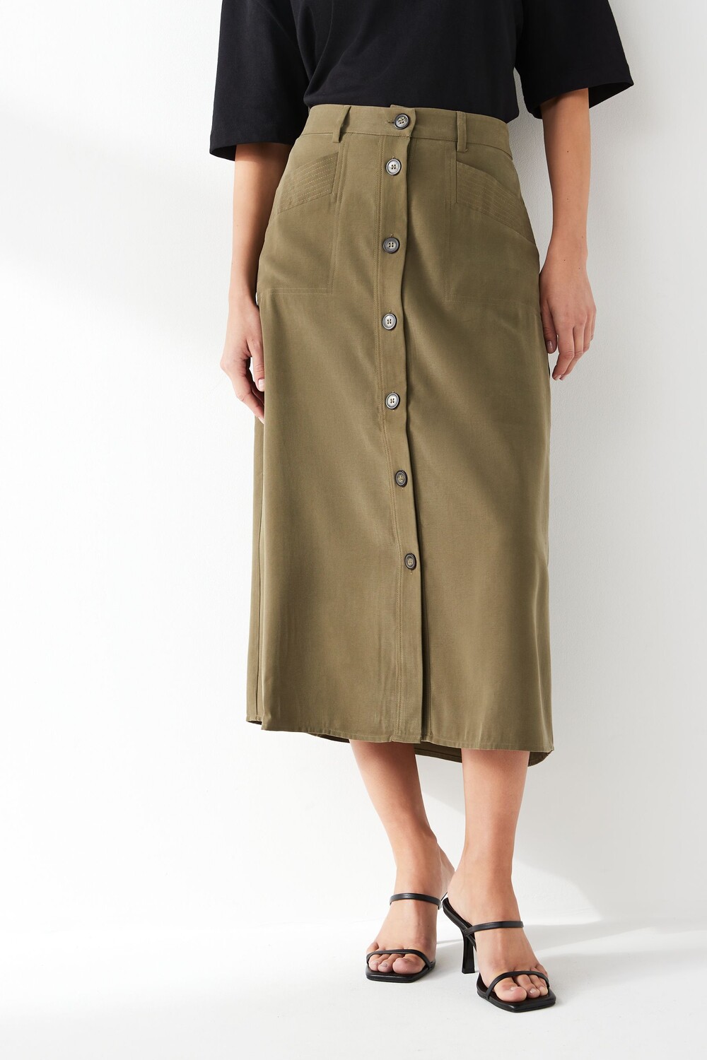 Юбка миди в стиле карго с пуговицами спереди Jdy, зеленый
Юбка миди в стиле карго с пуговицами спереди Jdy, зеленый