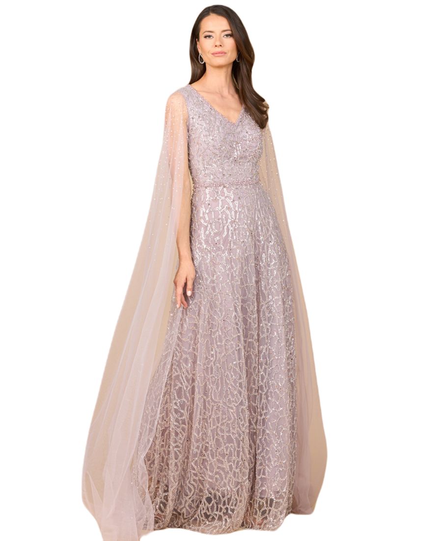 Женское кружевное платье с бисером и рукавами-накидкой Lara, Dusty purple
Женское кружевное платье с бисером и рукавами-накидкой Lara, Dusty purple