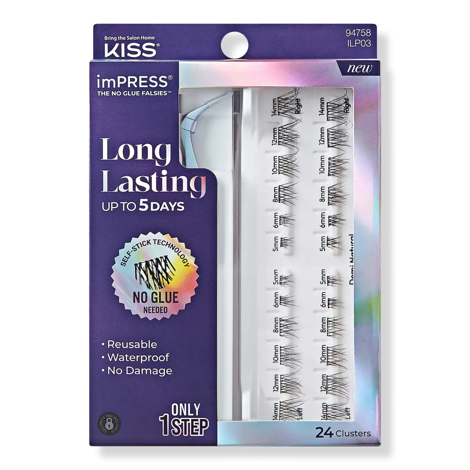 Накладные ресницы imPRESS длительного действия Kiss, Demi Natural
Накладные ресницы imPRESS длительного действия Kiss, Demi Natural