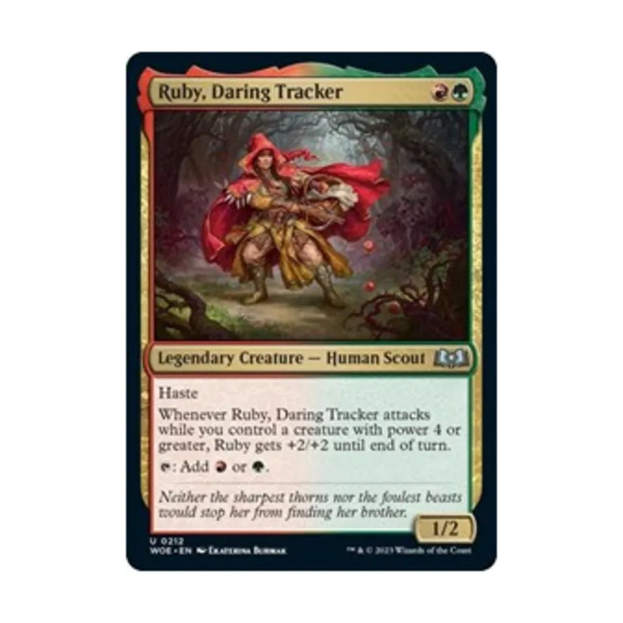 CCG Руби, Дерзкий Следопыт (U), MTG - Wilds of Eldraine
CCG Руби, Дерзкий Следопыт (U), MTG - Wilds of Eldraine