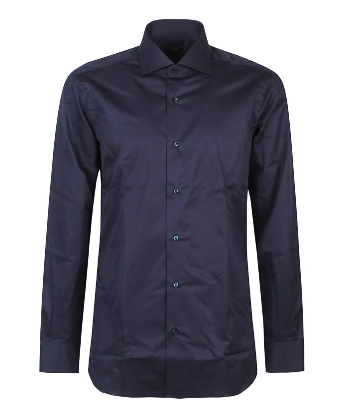 Рубашка с длинными рукавами и круглым вырезом Barba Napoli, синий
Рубашка с длинными рукавами и круглым вырезом Barba Napoli, синий