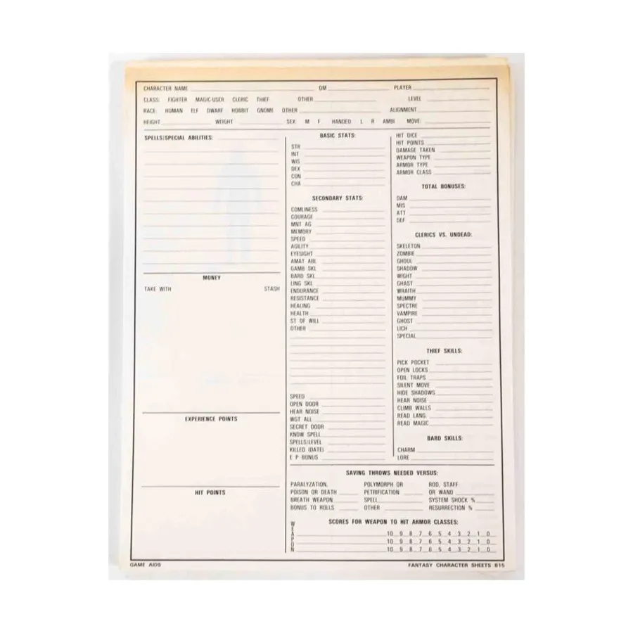 Листы фэнтезийных персонажей (100), Role Playing Games (Game Aids)
Листы фэнтезийных персонажей (100), Role Playing Games (Game Aids)