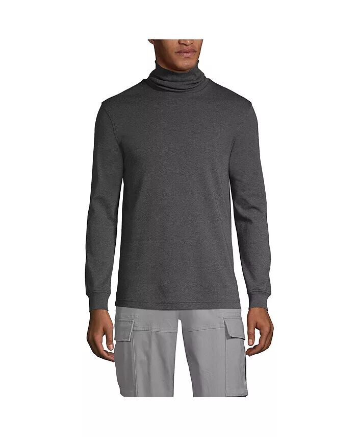 Мужская хлопковая водолазка Supima Lands' End, черный
Мужская хлопковая водолазка Supima Lands' End, черный