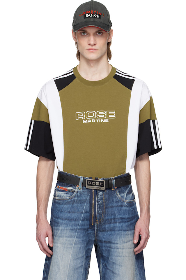 Оверсайз футболка с панелями Martine Rose, зеленый
Оверсайз футболка с панелями Martine Rose, зеленый
