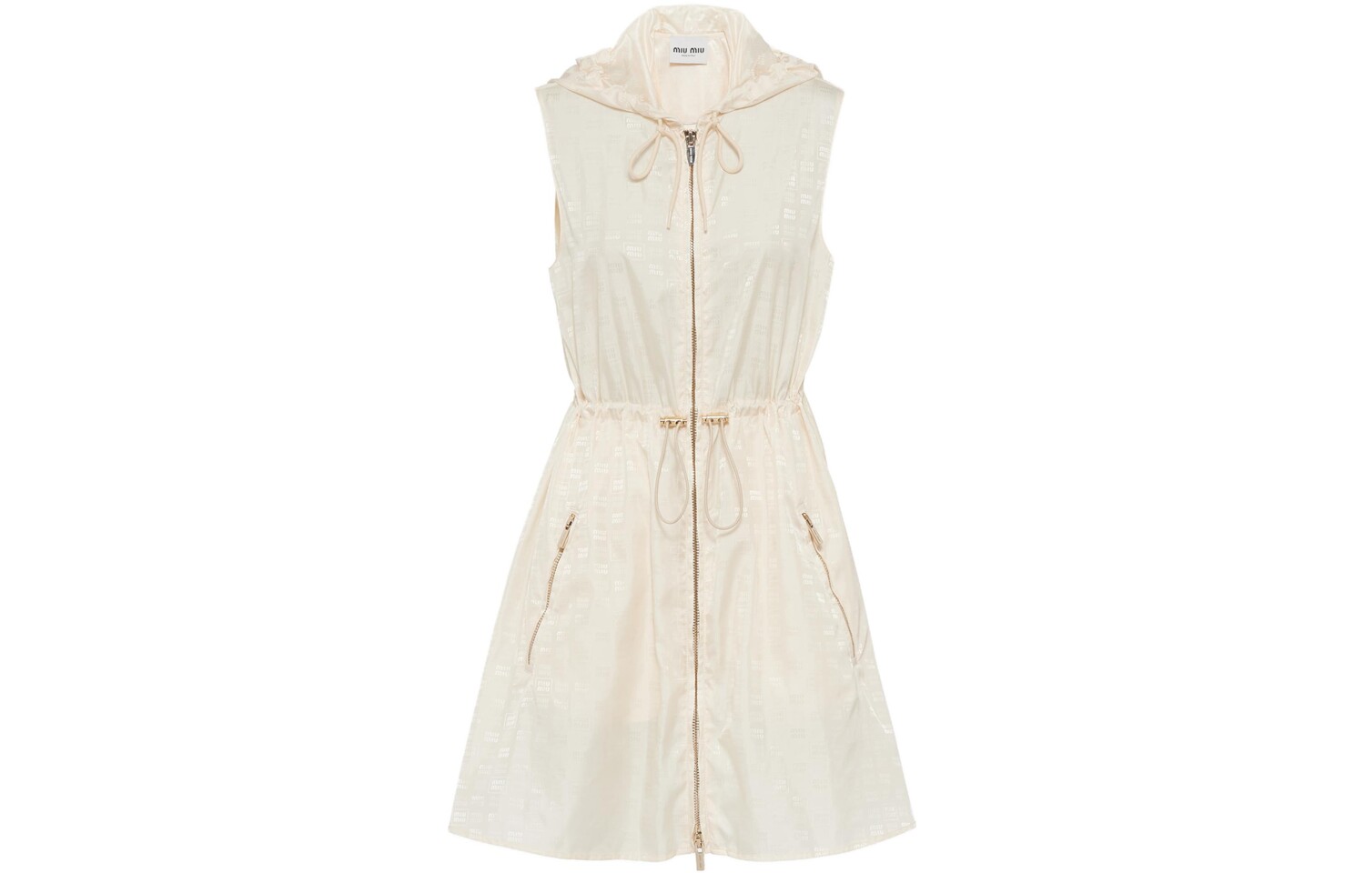 Платье Miu Miu без рукавов, слоновая кость
Платье Miu Miu без рукавов, слоновая кость